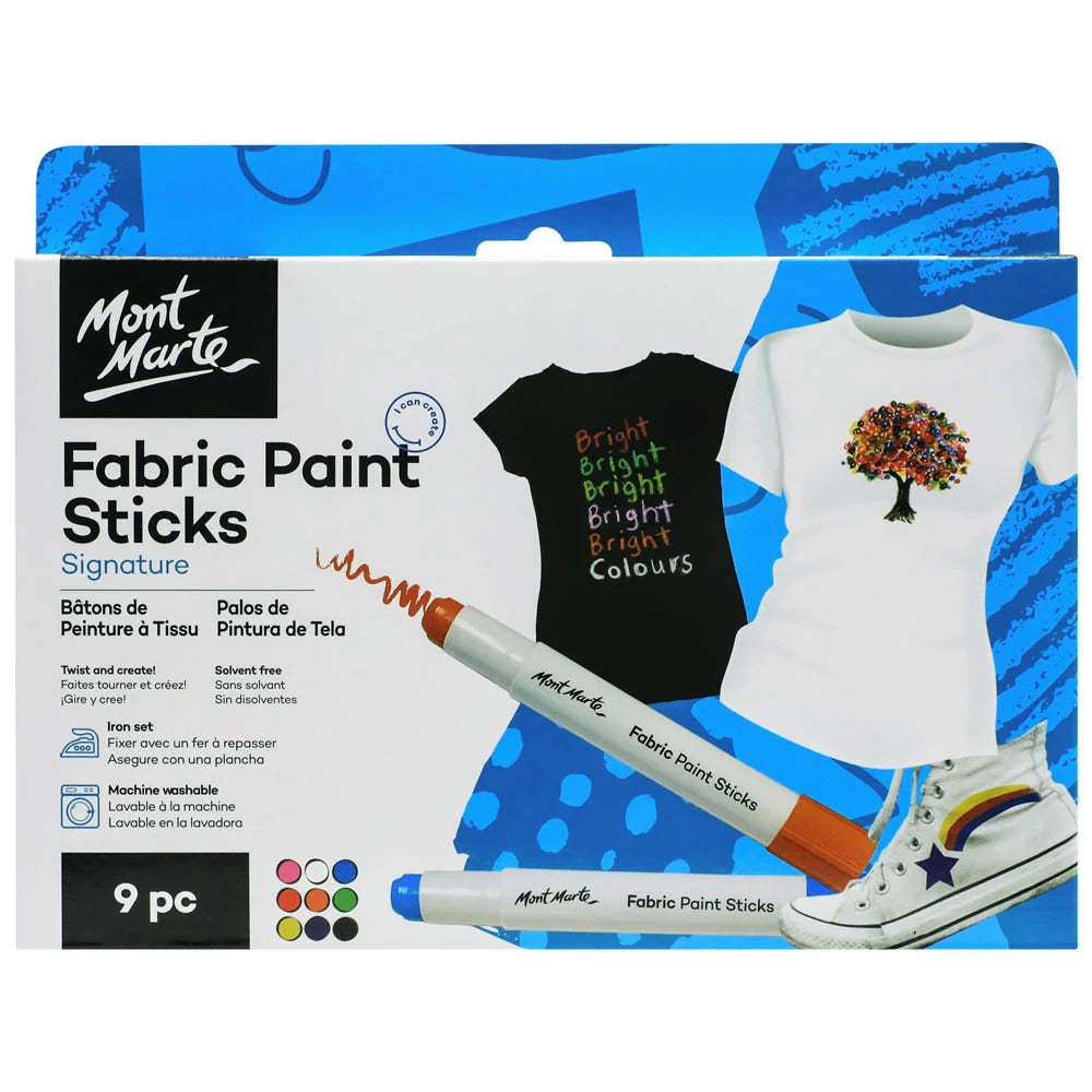 Mont Marte - Fabric Paint Sticks ONLINE PRICE ONLY