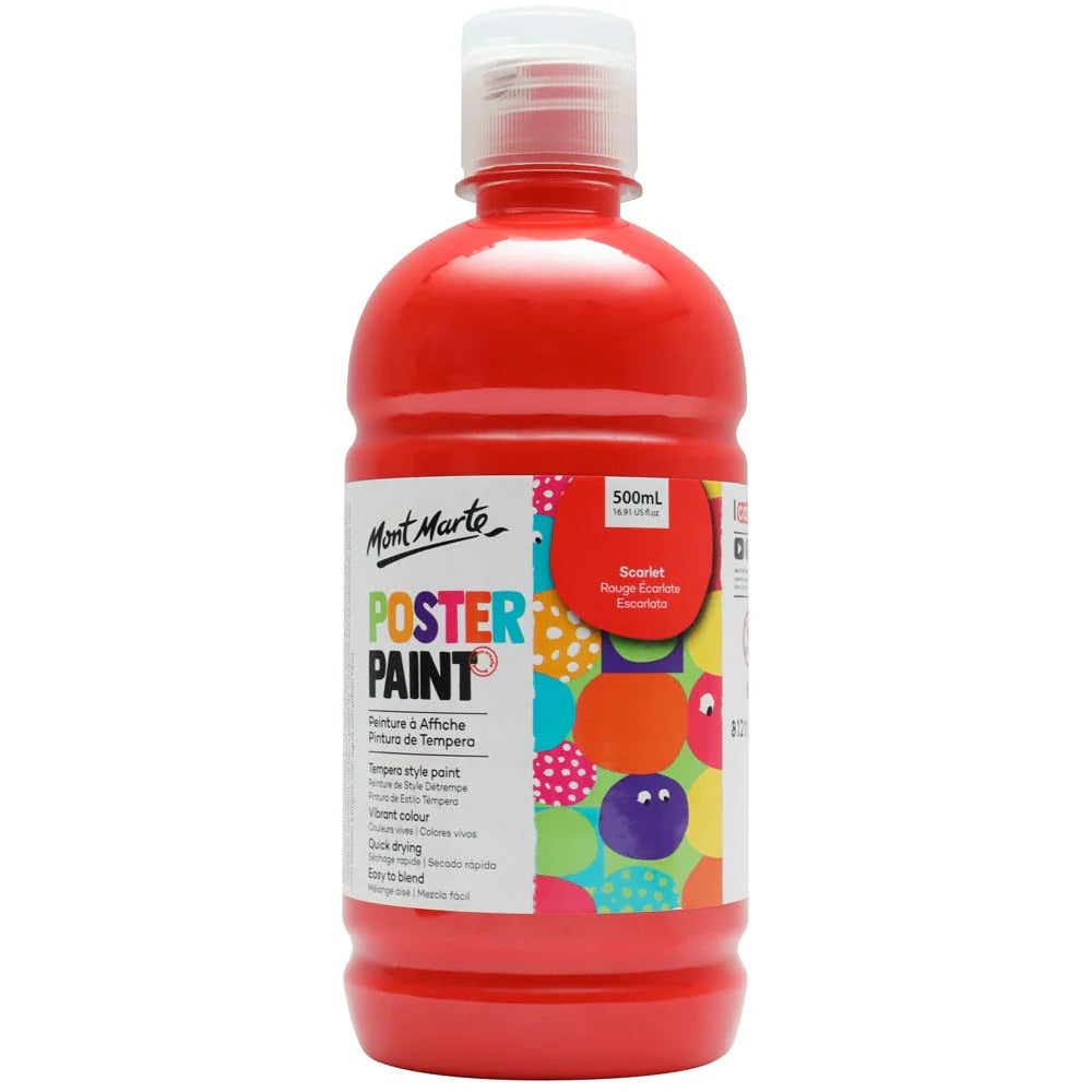 Mont Marte Poster Paint - Scarlet