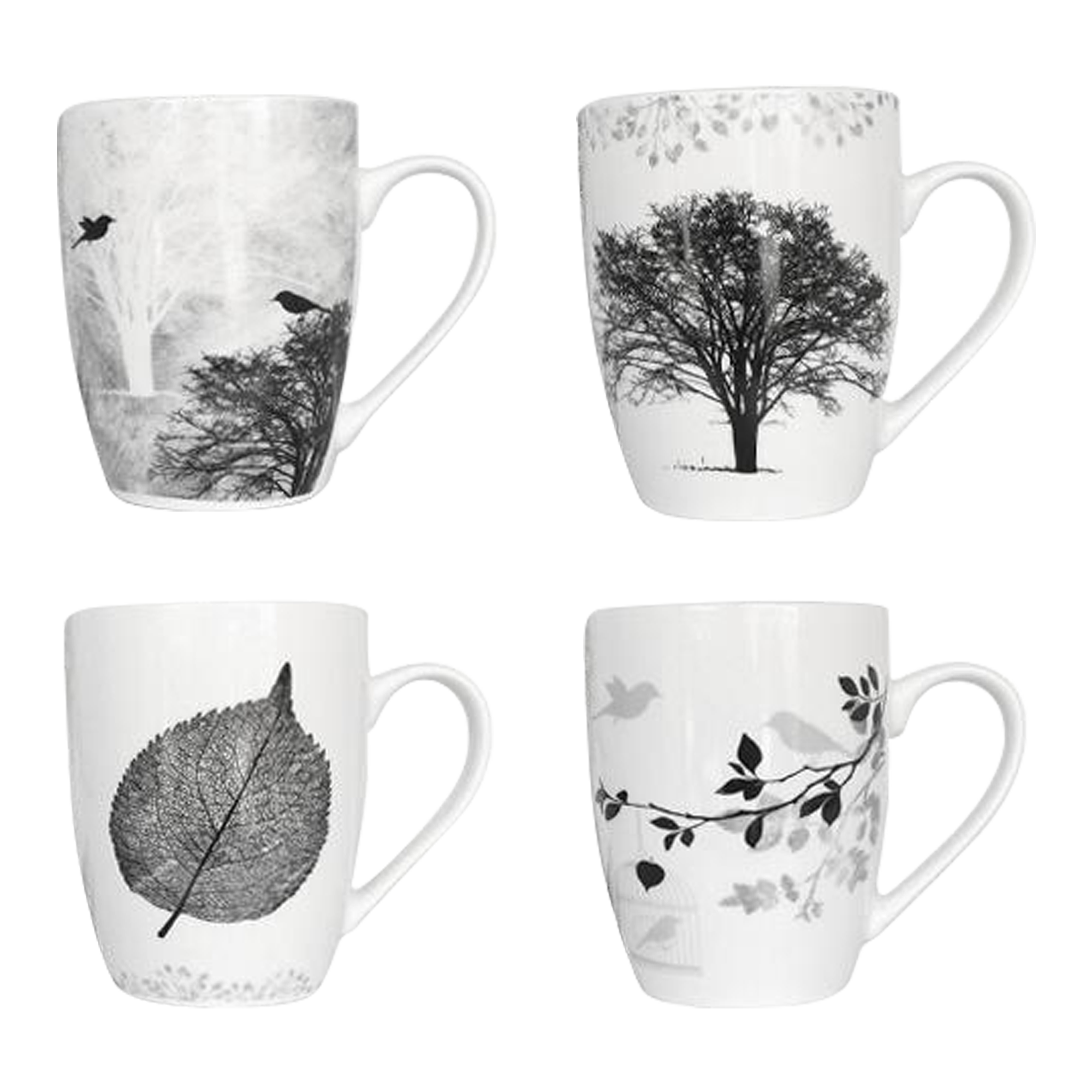 Mug - Black & White Tree