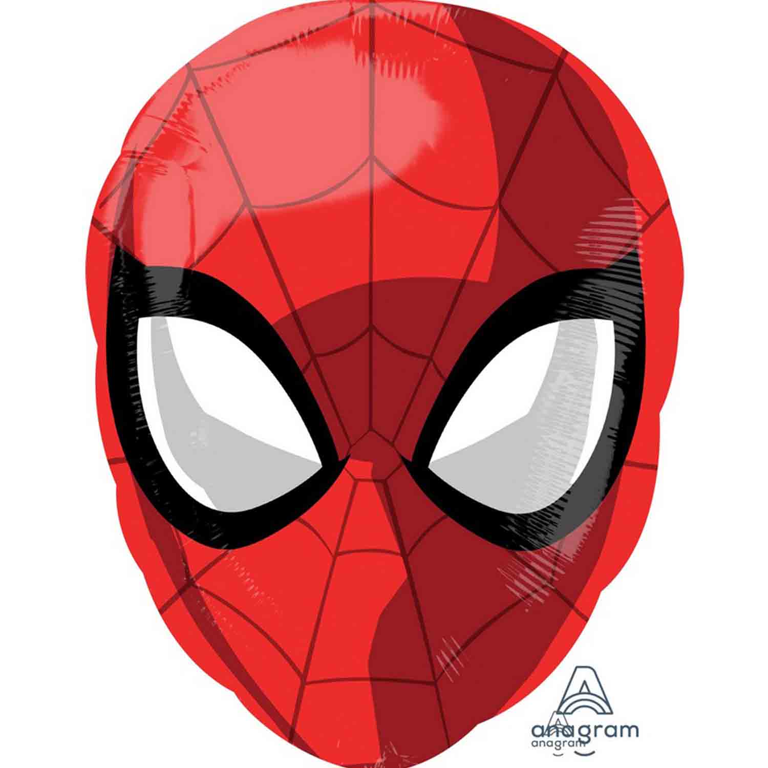 Spider-Man Head Animated Foil Balloon Junior Shape XL - 30x43cm Default Title