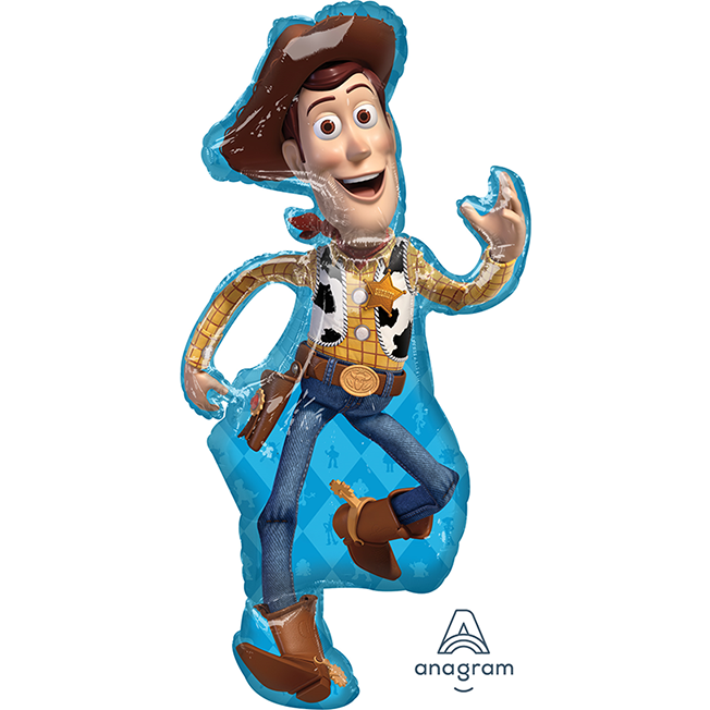 Toy Story 4 Woody Foil Balloon SuperShape - 55x111cm Default Title