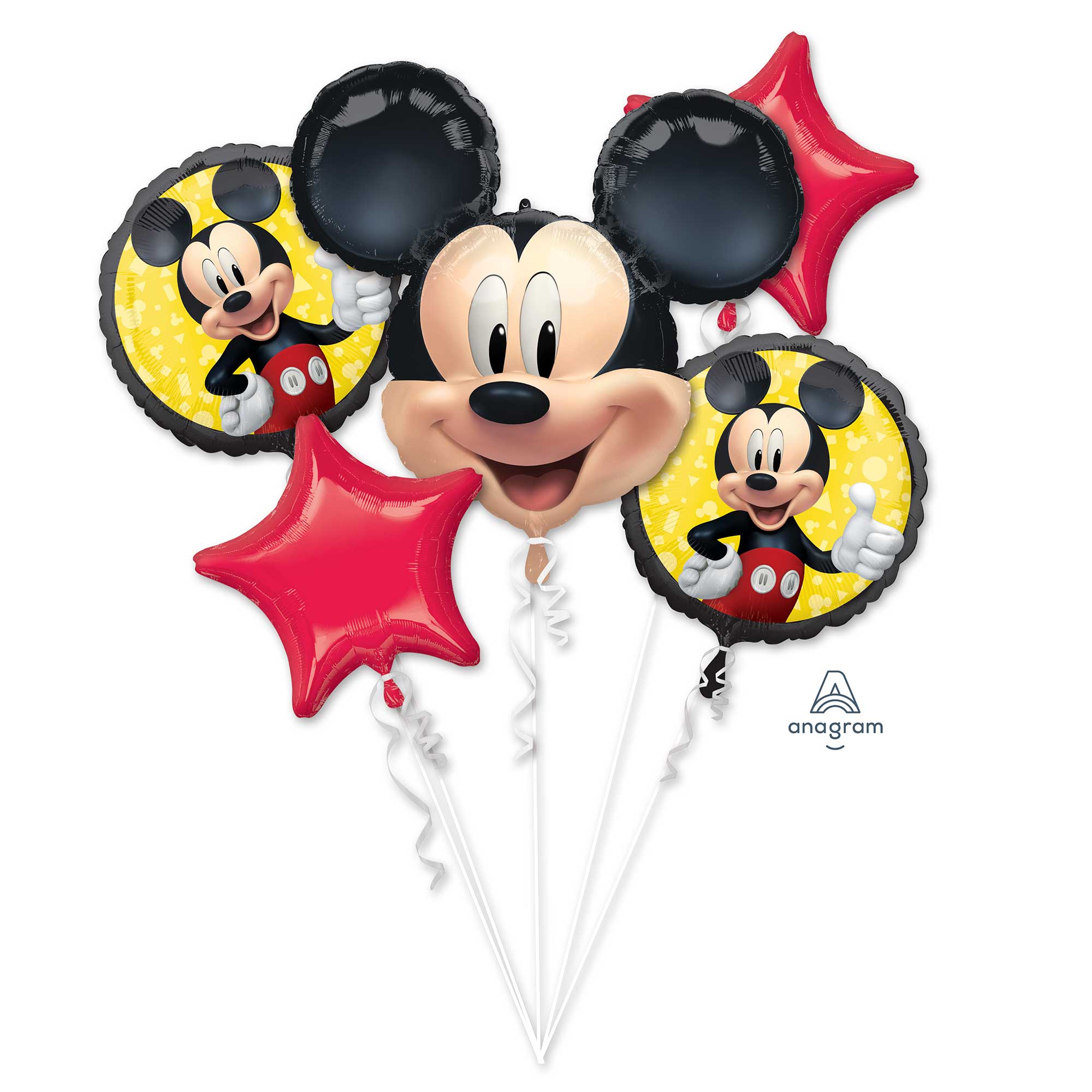 Mickey Mouse Forever Foil Balloon Bouquet - 5 Pack Default Title