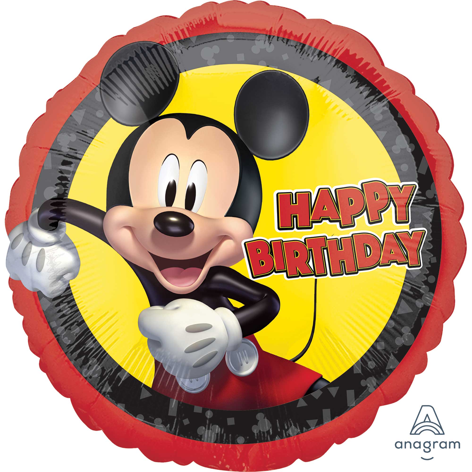 Mickey Mouse Forever Happy Birthday Foil Balloon Standard HX - 45cm Default Title