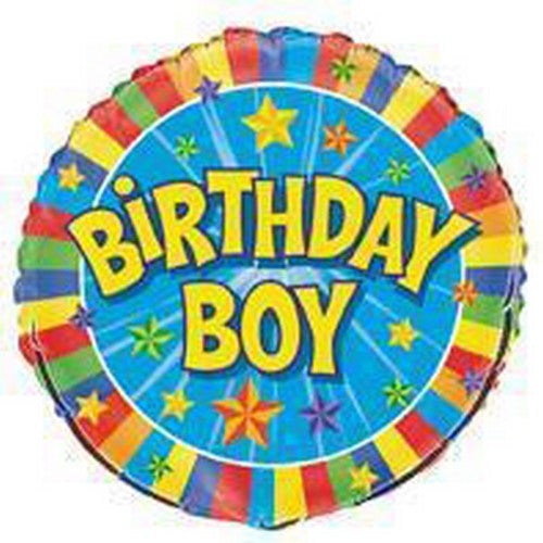 Birthday Boy 45cm Foil Balloon Packaged Default Title