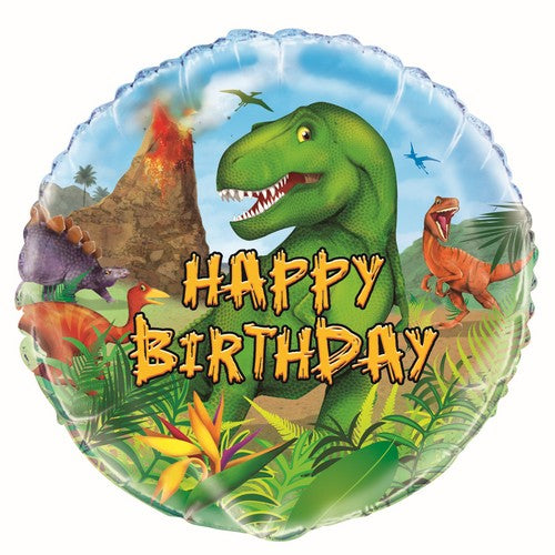 Dinosaur 45cm (18) Foil Balloon Packaged