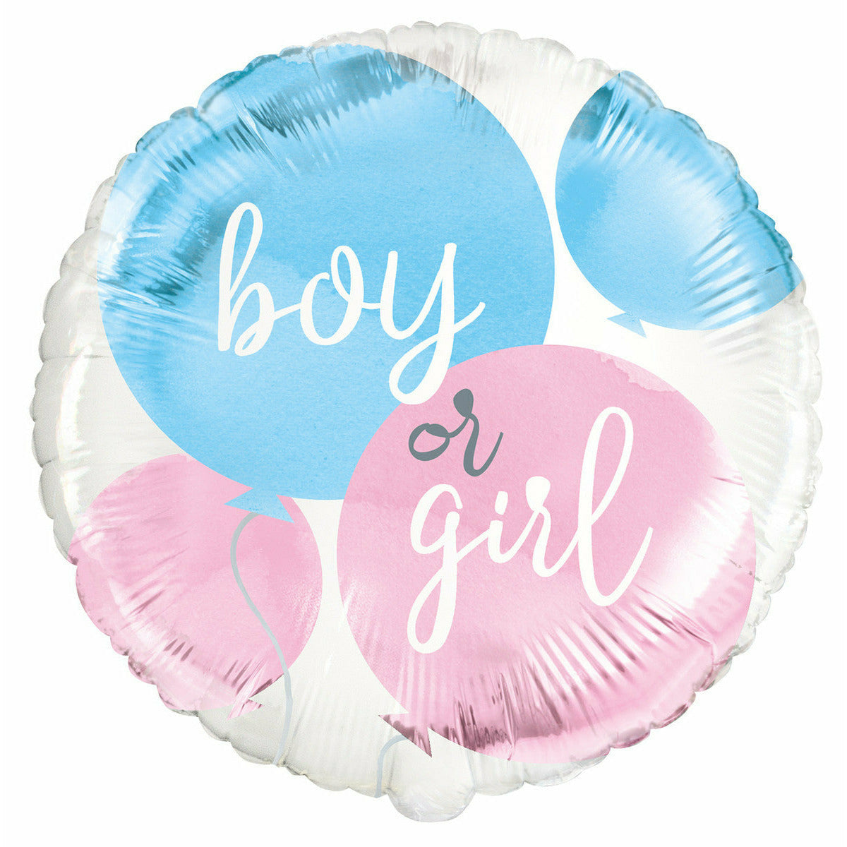 Baby Reveal Boy or Girl Foil Balloon Packaged - 45cm 1 Piece - Dollars and Sense