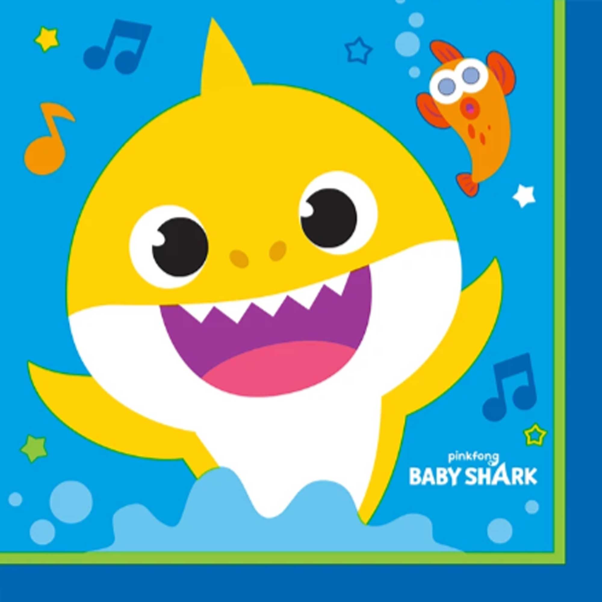 Baby Shark Lunch Napkins - 16 Pack Default Title