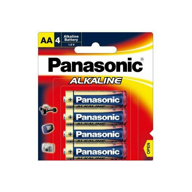 Panasonic Size AA Alkaline - 4 Pack 1 Piece