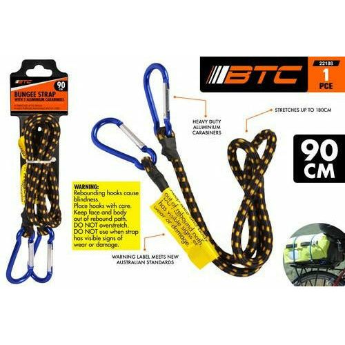 Bungee Strap with Carabiner Hook - 91cm 1 Piece - Dollars and Sense