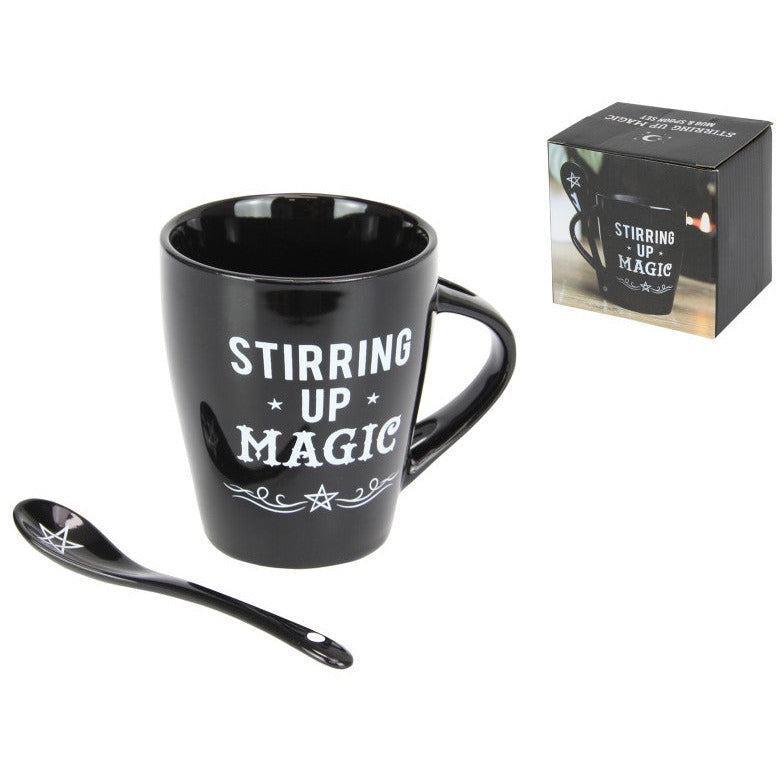 Witches Stirring Up Magic Mug and Spoon Set - Dollars and Sense