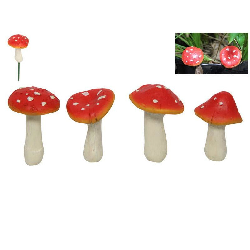 Mushroom Craft Garden Stake 10cm Default Title