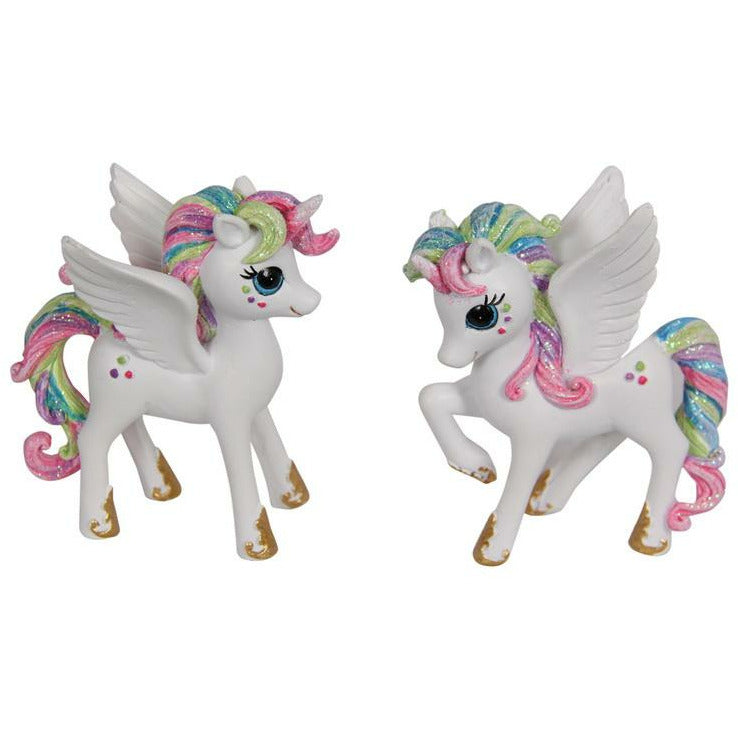 Rainbow Unicorn Pegasus - 1pce Assorted 9cm Default Title