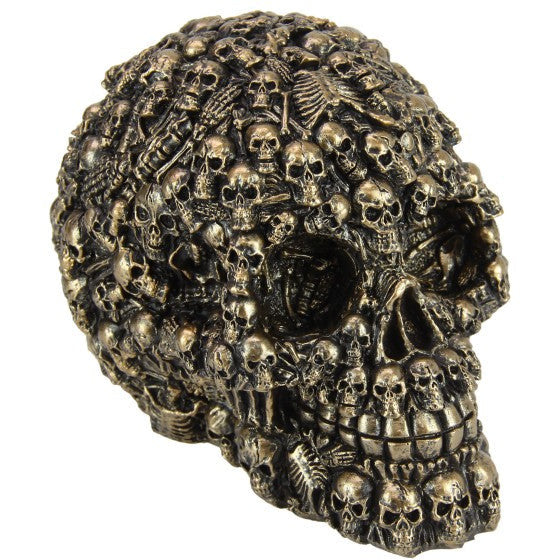 Antique Gold Skull - Dollars and Sense