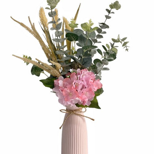 Artificial Floral Arrangment in Ceramic Vase - 58cm 1 Piece - Dollars and Sense