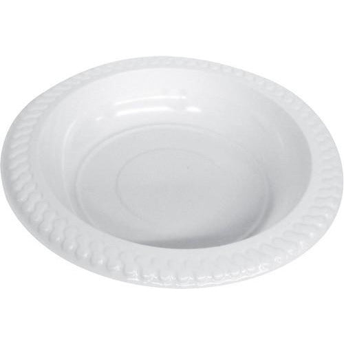 White Plastic Tableware Bowl 180mm 18Pk - Dollars and Sense