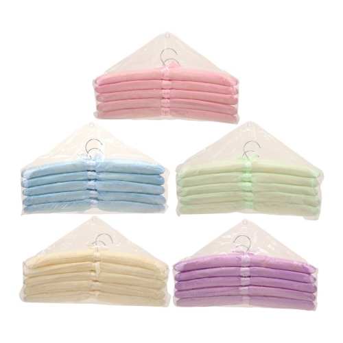 Satin Coat Hangers - 5 Pack Assorted - Dollars and Sense