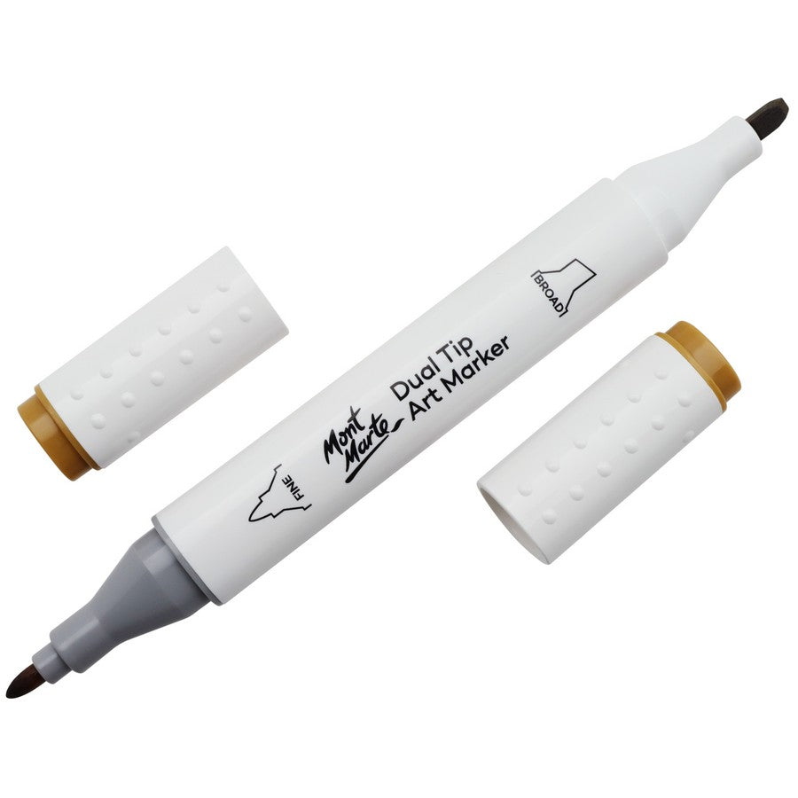 Mont Marte Dual Tip Alcohol Art Marker - Dark Yellow 31 - Dollars and Sense