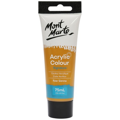 Mont Marte Signature Acrylic Paint - Raw Sienna 75ml 1 Piece Default Title