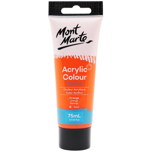 Mont Marte Signature Acrylic Paint - Orange 75ml 1 Piece Default Title