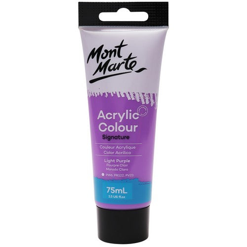 Mont Marte Signature Acrylic Paint - Light Purple 75ml 1 Piece Default Title