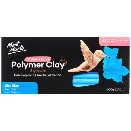 Mont Marte Signature Make n Bake Polymer Clay - Sky Blue 400g 1 Piece Default Title