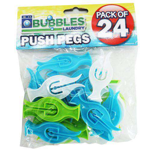 Push Plastic Pegs 24Pk