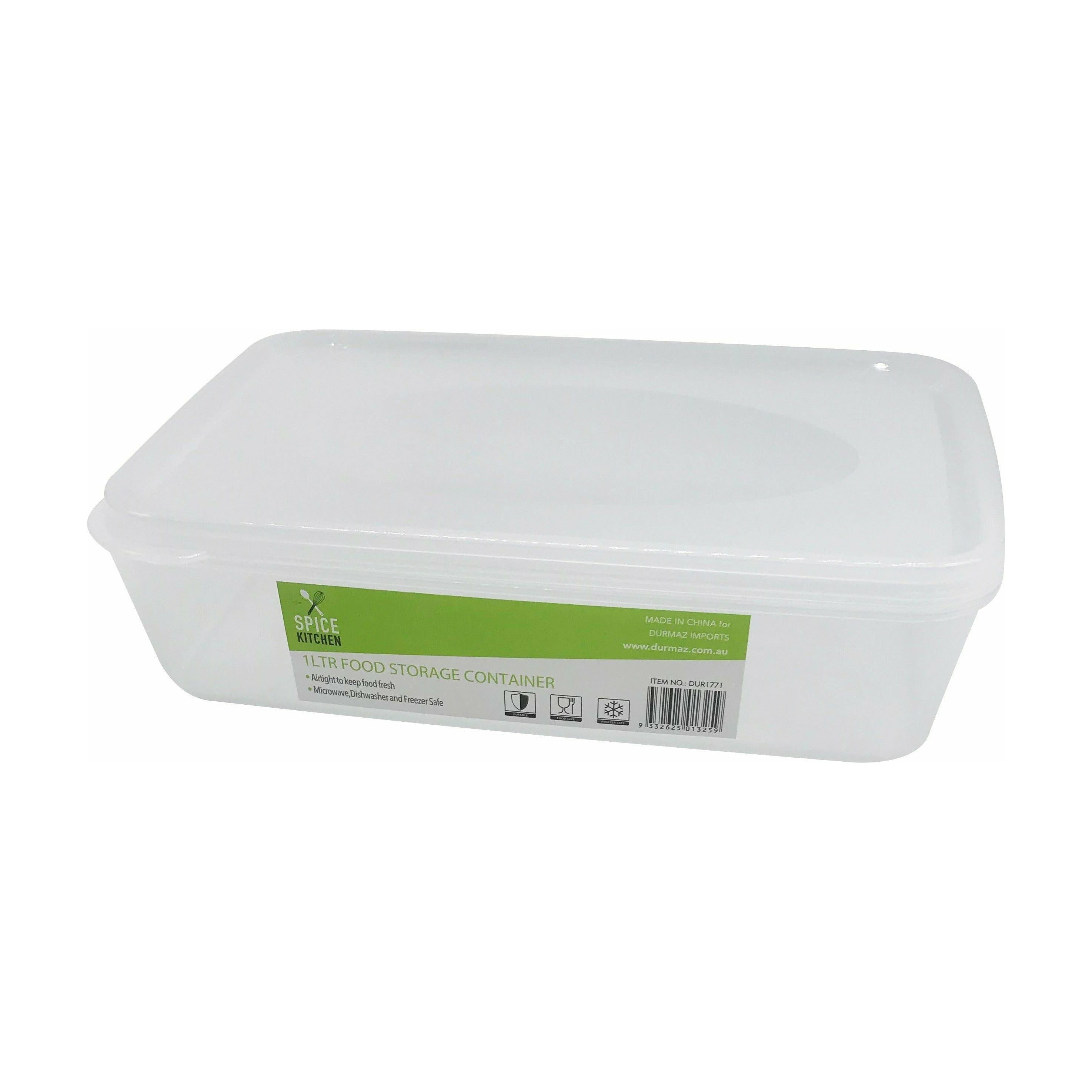 Rectangle Food Storage Container - 1 Litre 1 Piece - Dollars and Sense