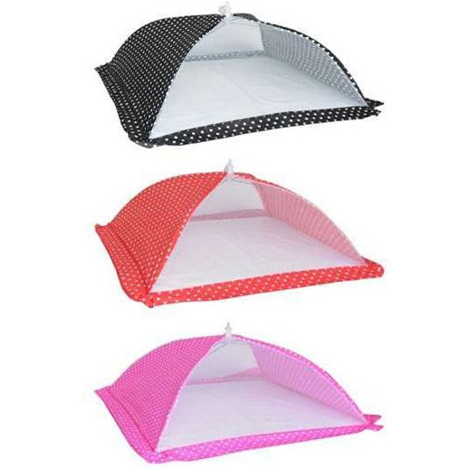 Outdoor Square Food Covers Polka Dot - 1 Piece Assorted - Dollars and Sense