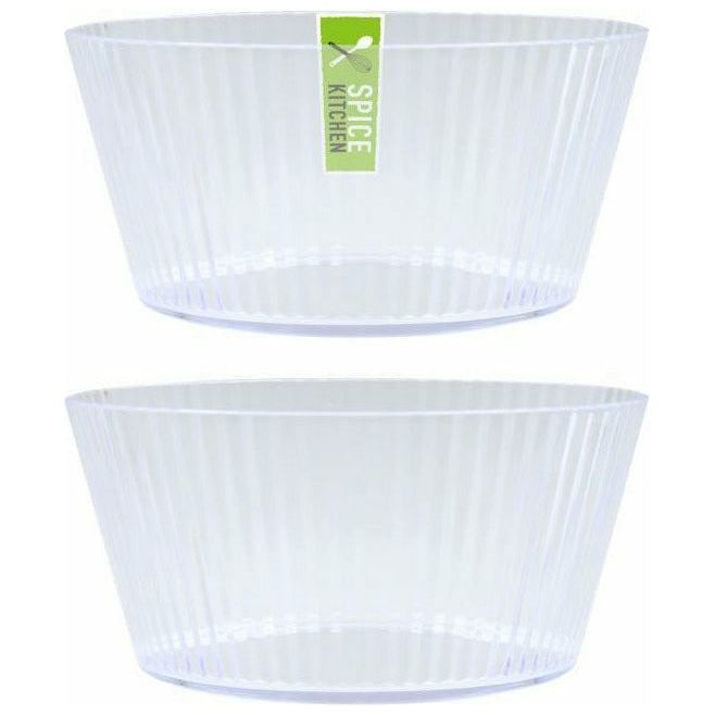 Plastic Retro Stripe Series Small Bowl 830ml - Dollars and Sense