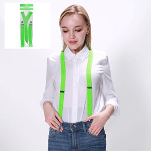 Party Suspenders Green - 1 Pair - Dollars and Sense