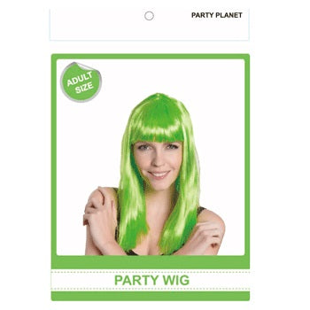 Party Wig Green Long - 1 Piece - Dollars and Sense