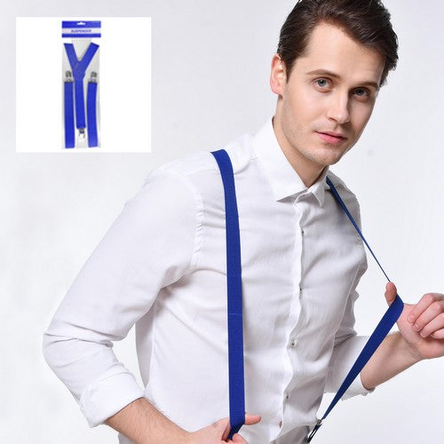 Party Suspenders Blue - 1 Pair - Dollars and Sense