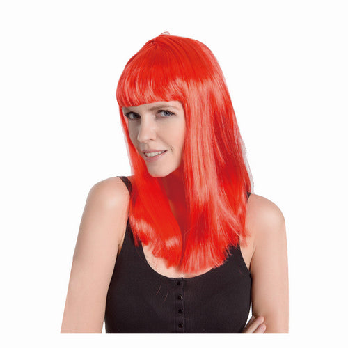 Party Wig Red Long - 1 Piece - Dollars and Sense