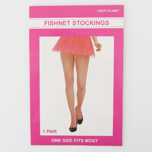 Fishnet Stockings Pink - 1 Pair - Dollars and Sense