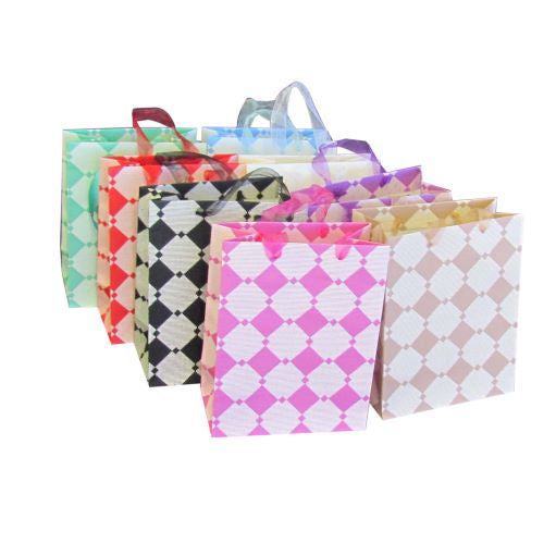 Diamond Shape Gift Bag - 11x14x6.5cm 1 Piece Assorted - Dollars and Sense